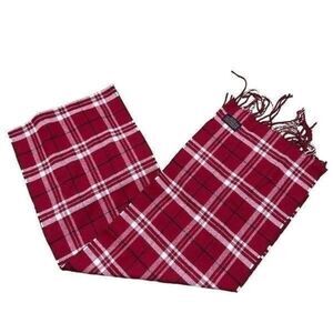 Pendleton red, black, and white scarf   A455